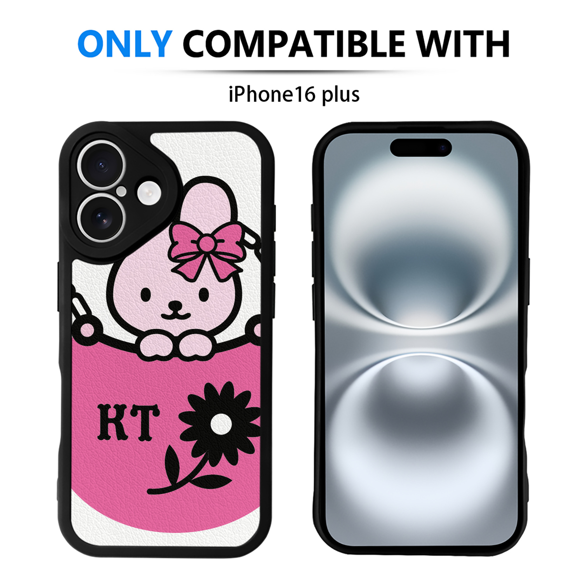 （画像用） Hello Kitty ハローキティ 【iPhone 16シリーズ対応】シリコンスマホケース（レザー調） 材質：シリコン